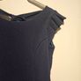 Navy Fit & Flare Dress with Bow Back XS Image 2