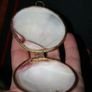 Vintage Genuine Clam Shell Compact Beautiful 2,4" Image 2