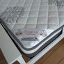 Single wooden bed with mattress Image 2