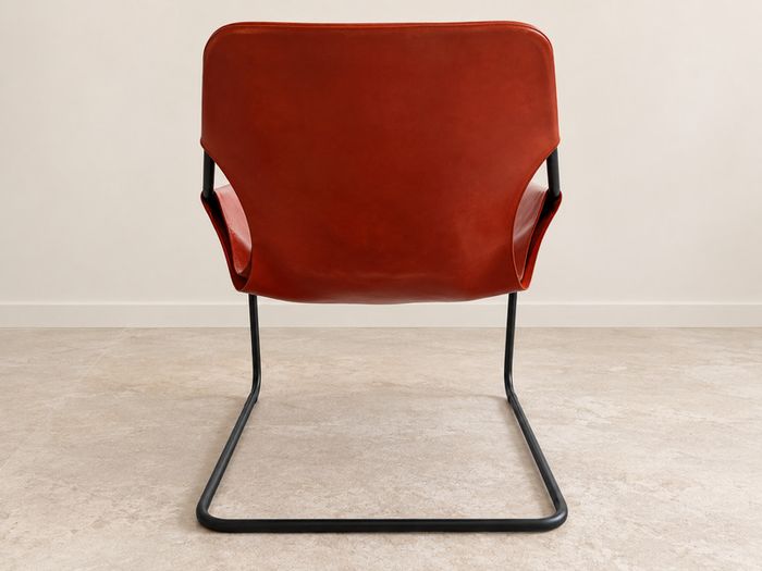 Designer Armchair, Objekto Paulistano, Red Leather