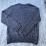 Curated Utility Stockholm Men's XL Navy Blue White Knitted Crew Neck Sweater Image 9