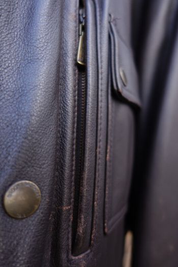 Brooks Brothers Brown Leather Coat, wool/cashmere lining