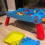 MEGA Bloks Building Blocks Build 'N Learn Table Blue and Red Image 4