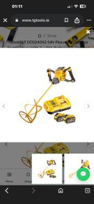 Dewalt plastering drill plus one battery