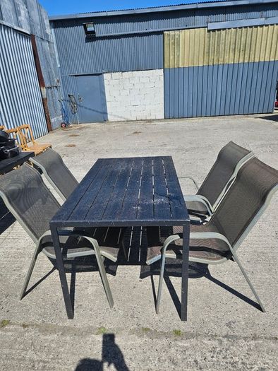 Garden table and 4 chairs