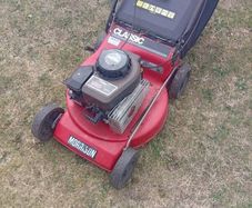 petrol lawnmower