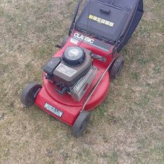 petrol lawnmower