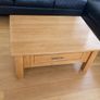 Solid oak wood table Image 2