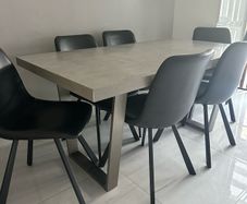 Dining Table, 6 Chairs & 3 Bar Stools