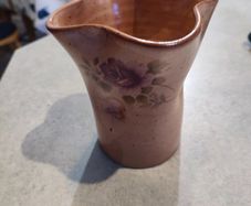 Lovely small pottery vase hand made.