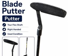 Vintage Blade Putter Right Handed Tour Flex Shaft Used Condition