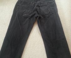 Men's Faded Black Jeans