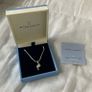 Newbridge Silverware Drop Pendant with Clear Stone Image 3