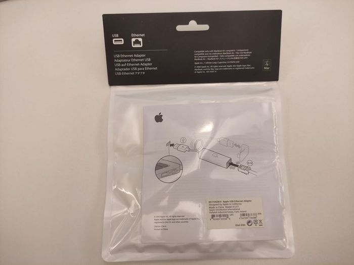 Apple genuine USB to Ethernet adapter