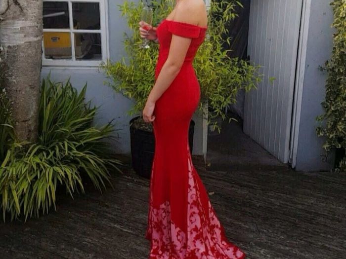Red debs dress