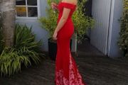 Red debs dress