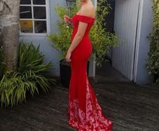 Red debs dress size 6