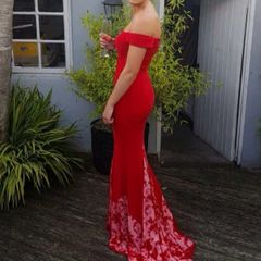 Red debs dress