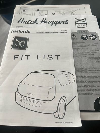 Halfords Bike Rear Mounted Bike Rack