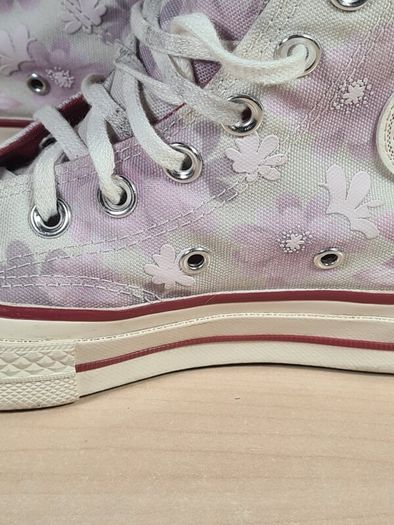 Girls Converse Chuck Taylor All Star Hi Tops Trainers Runners Floral Size Uk 3 Eu 35 Womens (AT1)