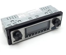 Vintage Style Single DIN Car Stereo Bluetooth MP3/USB/SD Radio Player - 25422