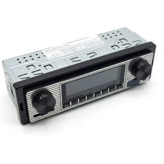 Vintage Style Single DIN Car Stereo Bluetooth MP3/USB/SD Radio Player - 25422