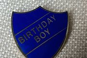 Vintage Birthday Boy Badge