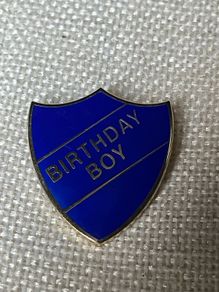Vintage Birthday Boy Badge