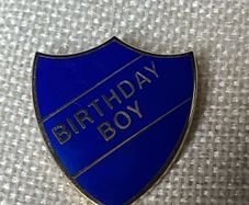 Vintage Birthday Boy Badge