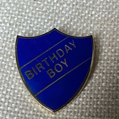 Vintage Birthday Boy Badge