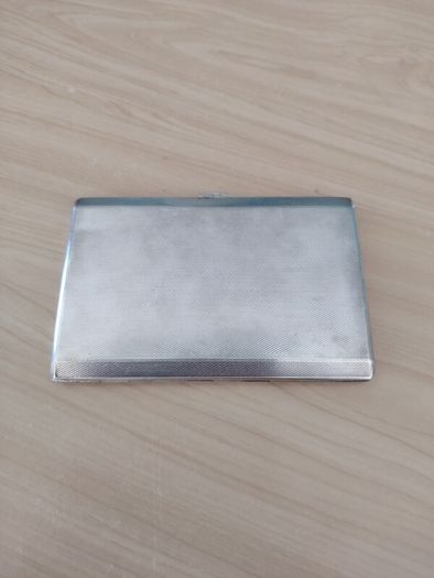 Antique heavy sterling silver cigarette case