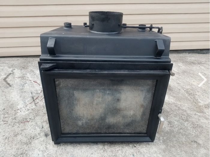 Insert Stove with big Glass Door 'Kratki'