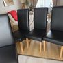 4 high dinning chairs in very good condition Image 2