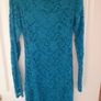 John Zack Blue Lace Open Back Dress - Size 8 Image 4