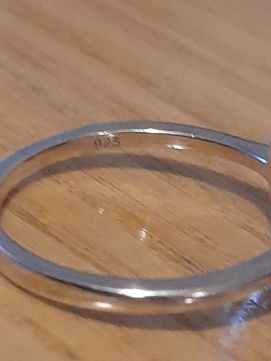 Silver diamond 925 hallmarked  size 7