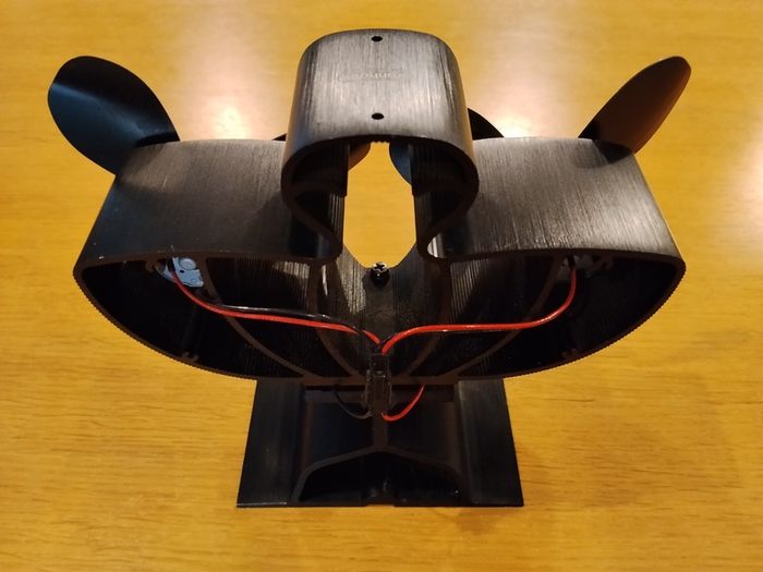 VonHaus Stove Fan with 6 Blades for Wood/Log Burners, Fireplaces, Stove Heaters, Silent Operation, Eco Friendly, Self Powered