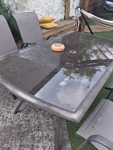 garden table 4 chairs