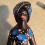 Handmade and Colored African Women Clay Figurines Sculptures . Image 5