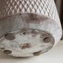 Decorative planter/pot in off-white/grey Image 2