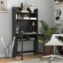 Foldable Computer Desk with Storage Shelves Image 7