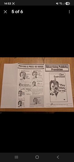 Play Misty For Me 1971 Pressbook Clint Eastwood