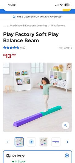 Kids Soft Play Mat & Beam