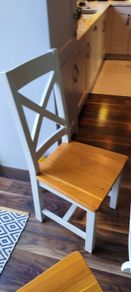 4 solid wood kitchen chairs