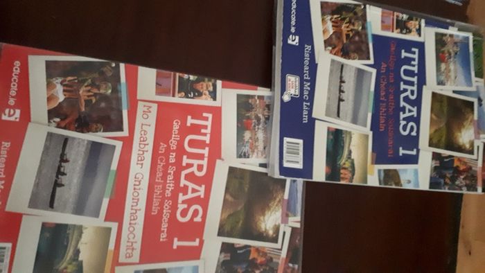 Turas 1, book and workbook, unused