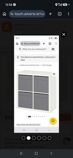 IKEA kallax storage shelves