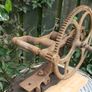 Antique Chicago USA gear wheel sharpener,antique blade grinder,scythe sharpener,sickle blade sharpener,rustic farm implement,barn decor,rustic decor (still works) Image 3