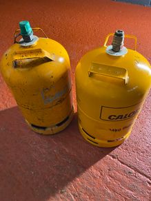 Two empty cylinders