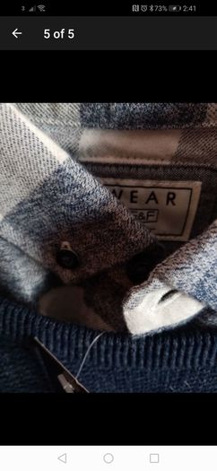 mens jumper with built-in collor detail