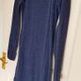 H&M Navy Long Sleeve Mini Dress - Size 8 Image 2
