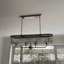 Antique Brass 4 Light Over Island Fitting Image 4